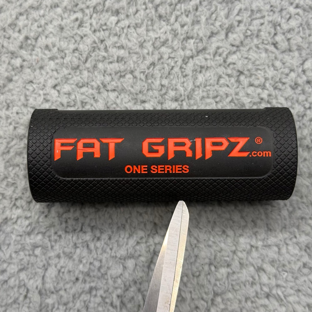 1 Fat Gripz One Series 1.75" Diameter Black Orange Barbell Thicker Dumbbell Grip